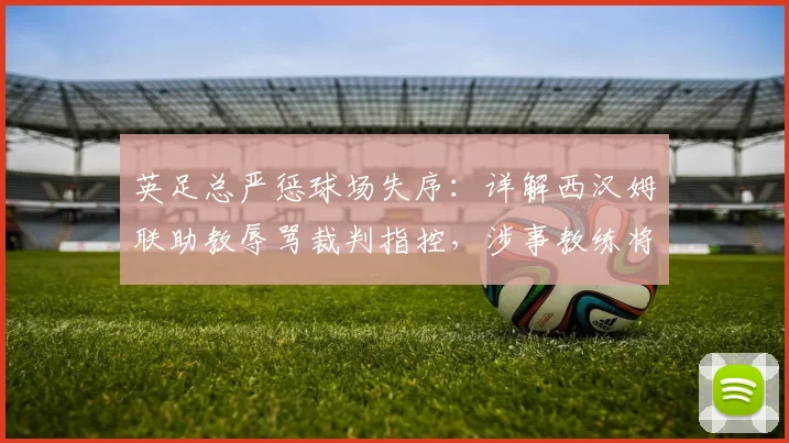 英足总严惩球场失序:详解西汉姆联助教辱骂裁判指控,涉事教练将面临何种追加处罚与禁赛?